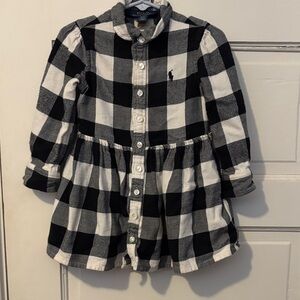 Ralph Lauren Black and White Checkered Dress